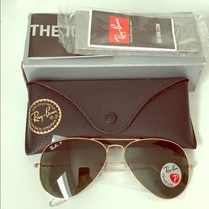NWT Ray-Ban Aviator Polarized
